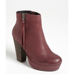 Steve Madden Reduxx Burgundy / Wine Leather Bootie